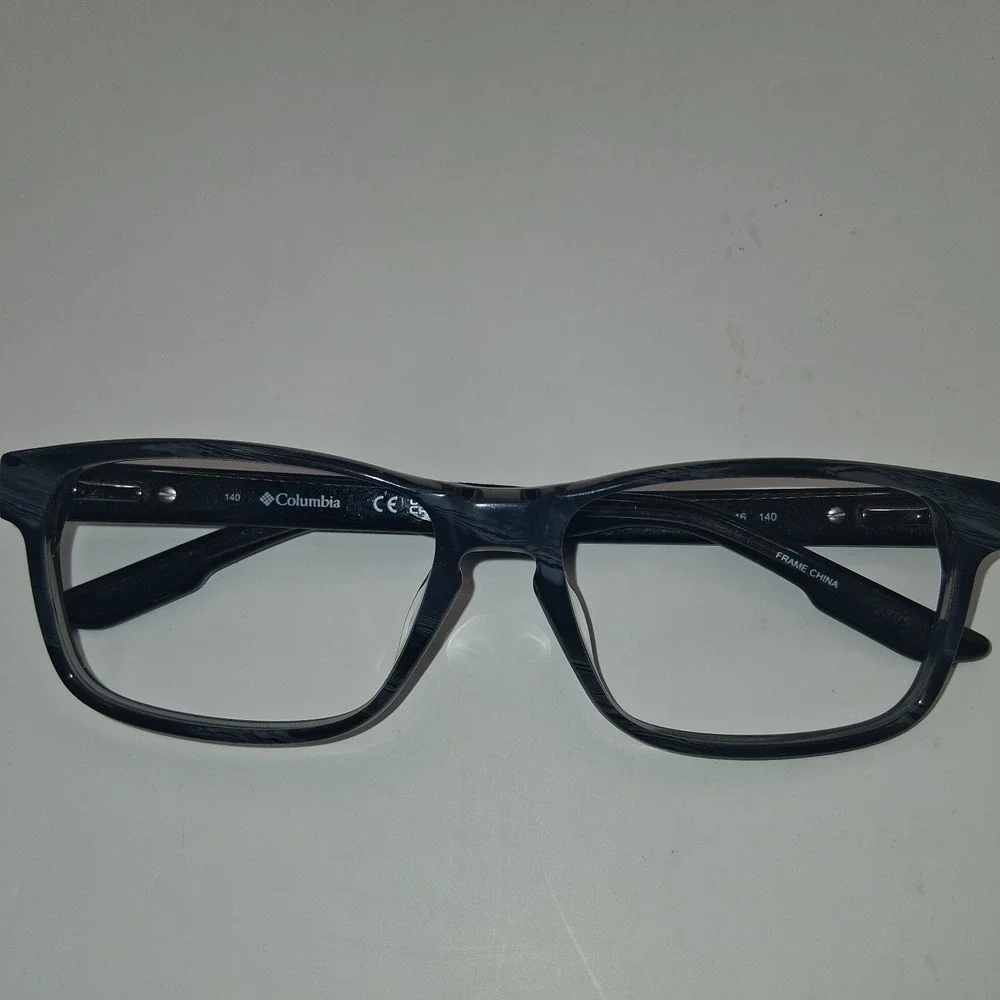 Columbia C8013 410 Eyeglasses Frames Rectangular Grey Woodgrain 55-16-140 Mens